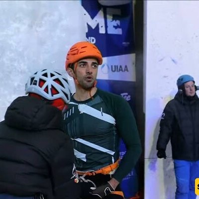 Iranians win gold and silver at UIAA Ice Climbing World Cup