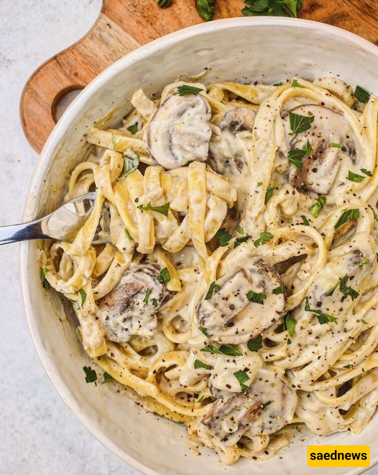   Mushroom Fettuccine