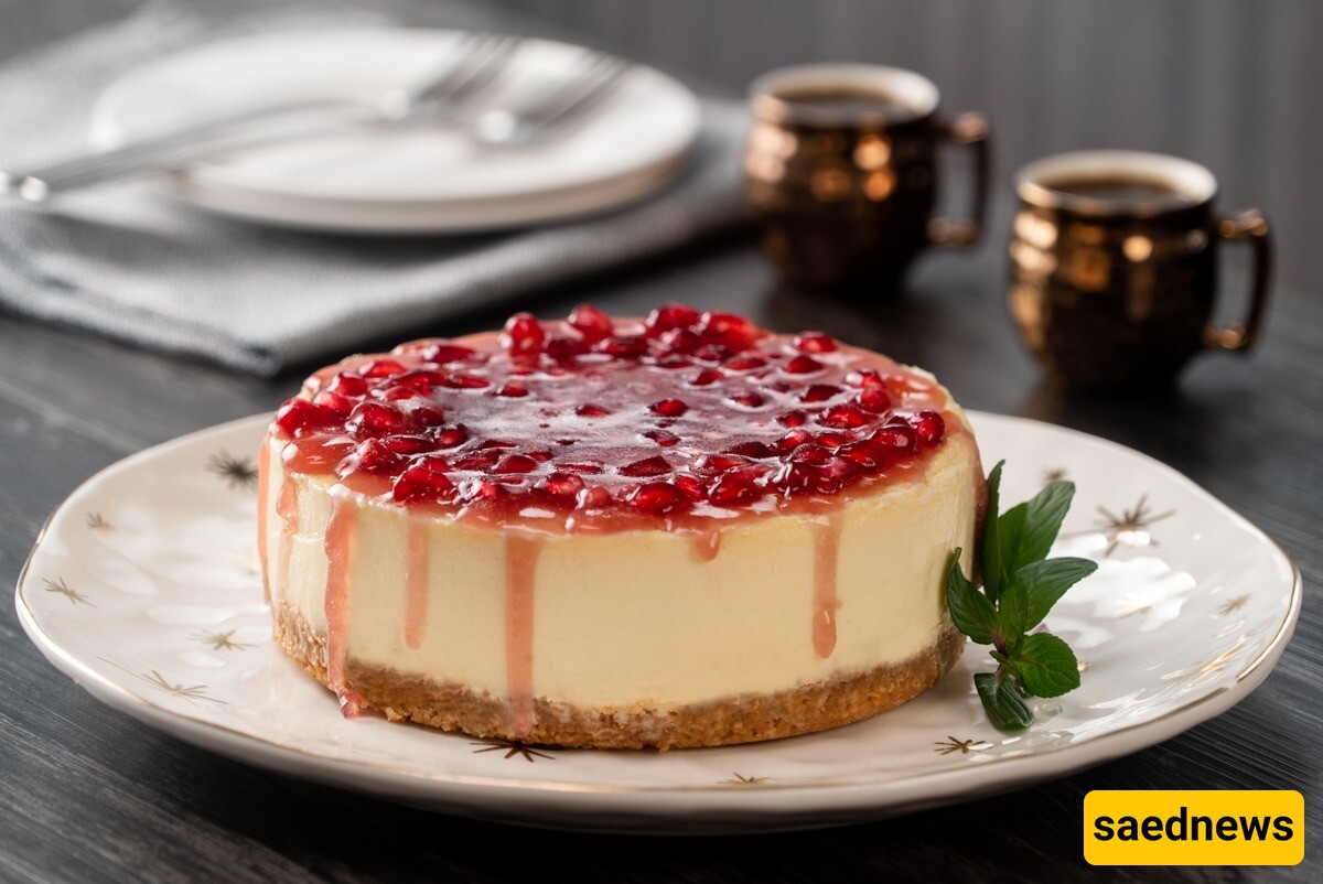 Pomegranate Cheesecake 