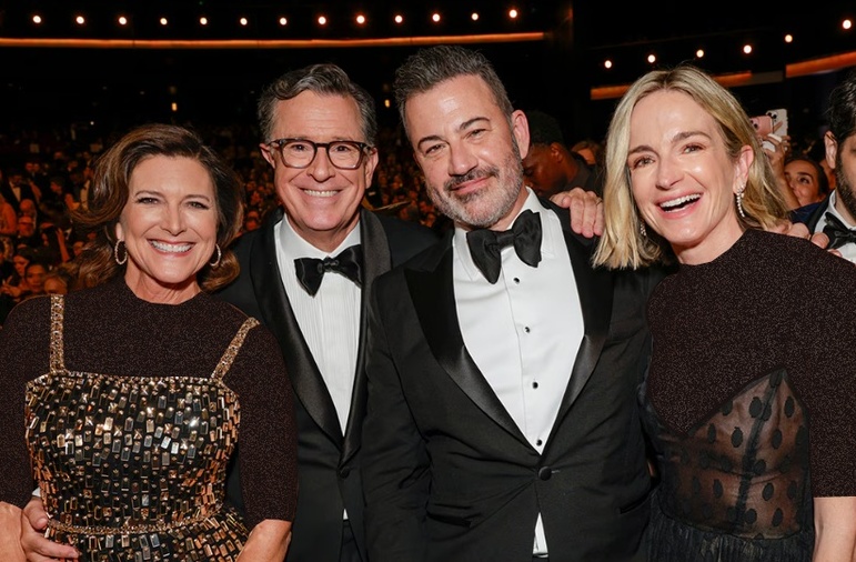 Stephen Colbert and Jimmy Kimmel