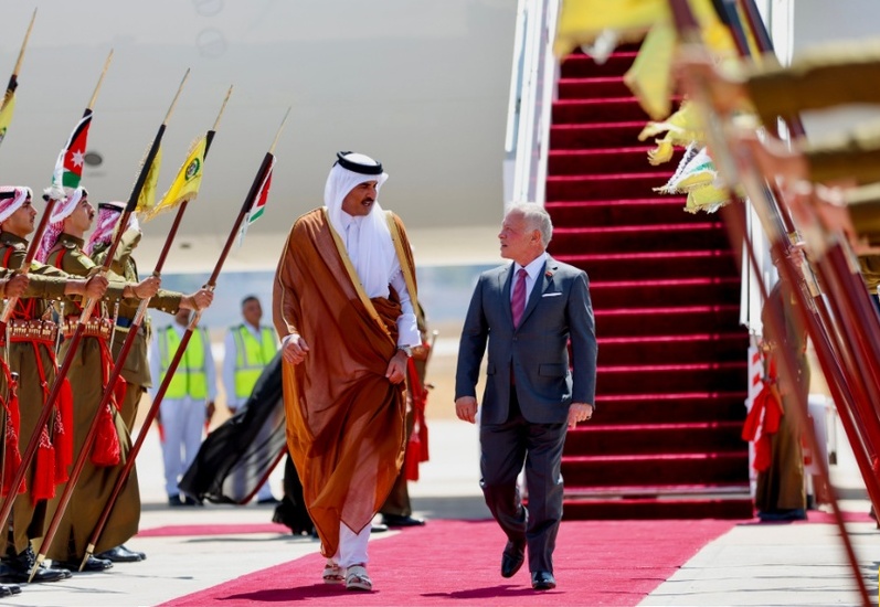 Qatar’s Emir in Jordan