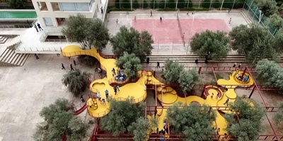 Minoodasht Playground with Distinctive Architecture: A Space That Invites Children to Explore