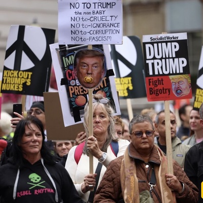 Thousands Take to the Streets as Trump Visits the UK
