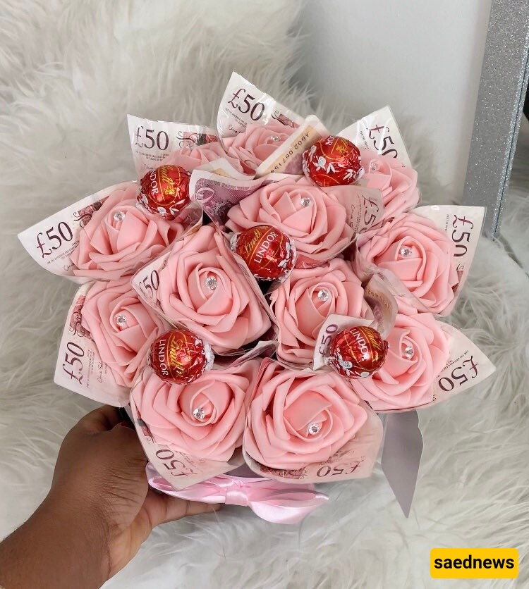 money flower bouquet