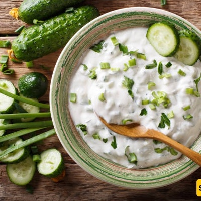 Calories in Yogurt and Cucumber: How many calories are in 100 grams of yogurt and cucumber?