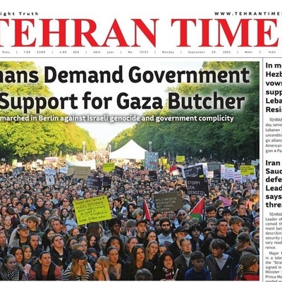 Iran in Focus: September 29 Front Pages of English Newspapers