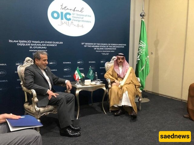 Meeting of Araqchi with the Foreign Ministers of Saudi Arabia and Iraq