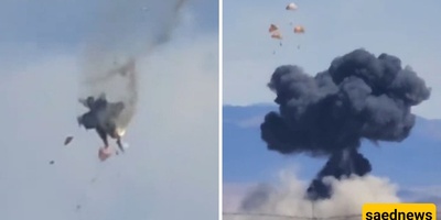 Collision Of Two US Fighter Jets In The Sky; Watch The Moment Of Destruction