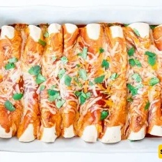 Recipe for Mexican Bean and Cheese Enchiladas
