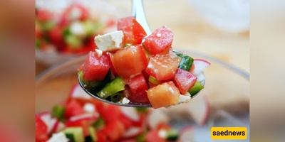Chopped Vegetable, Watermelon, and Feta Salad!