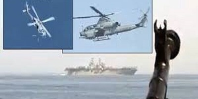 Iran's Chopper Forces US Ship To Retreat From Waters (+VIDEO)