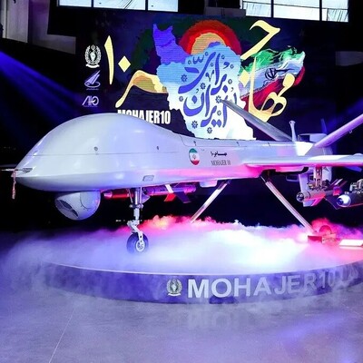 Iran Reveals Homegrown Mohajer-10 Drone in Russia