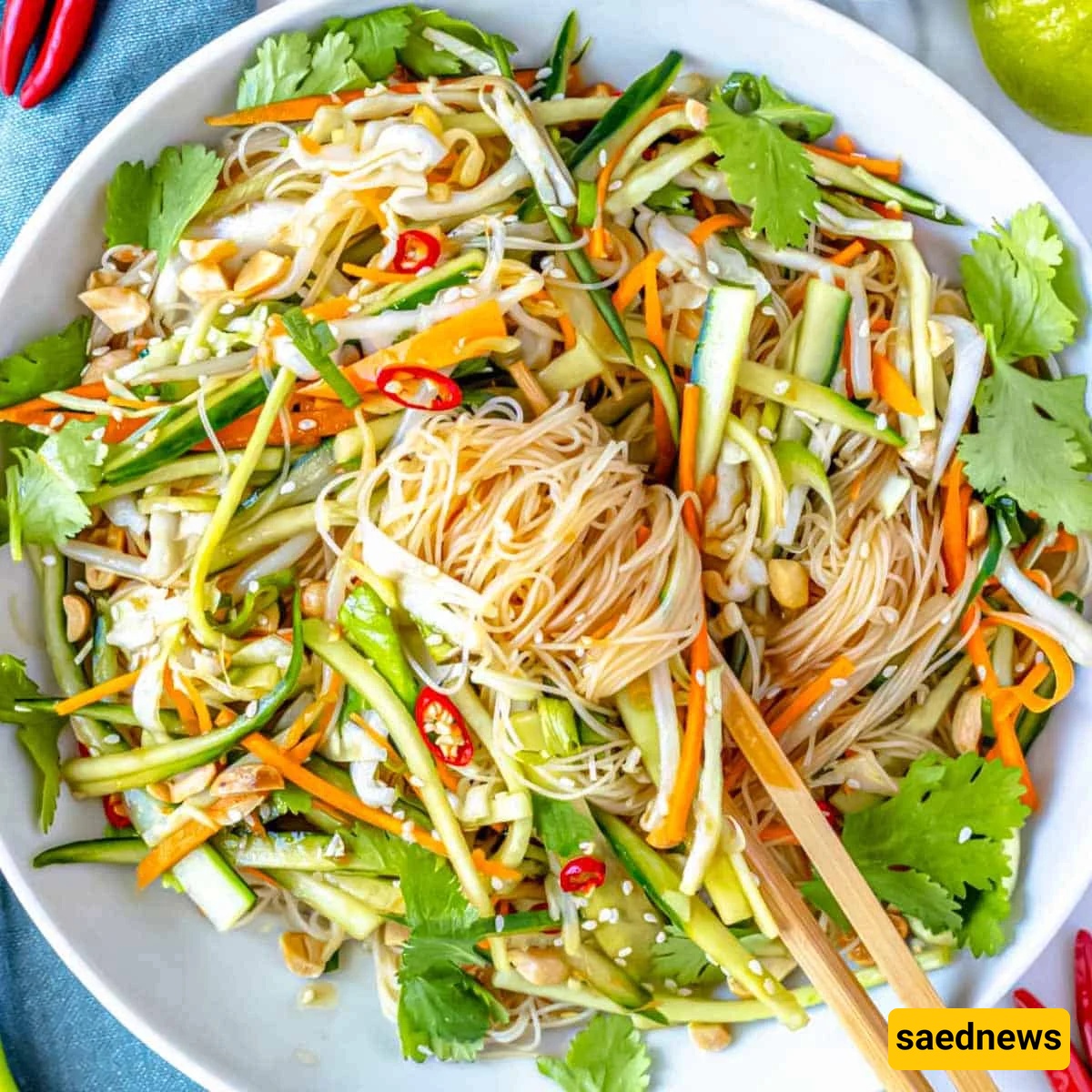 Chinese Salad With Noodles
