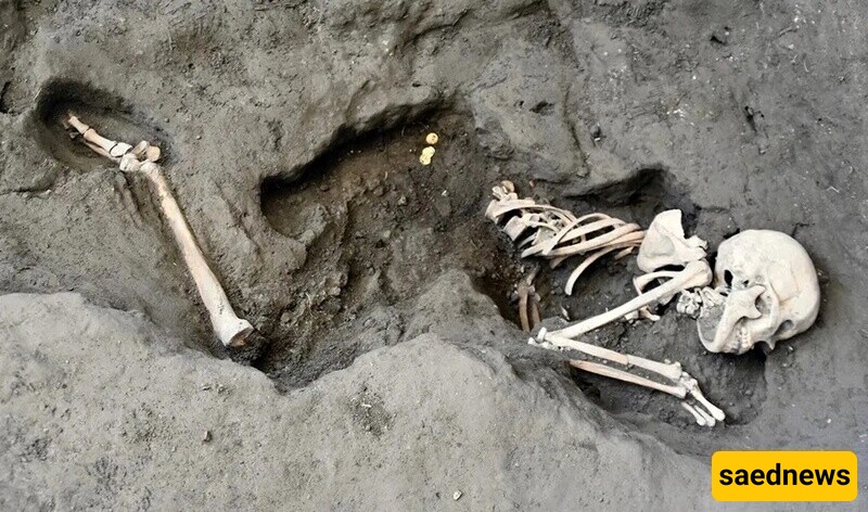 The woman was found with a number of coins and other treasures