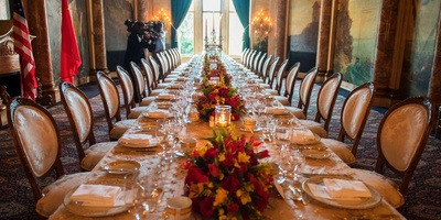 The Table Setting Of Trump’s Dinner In Beijing + Photo