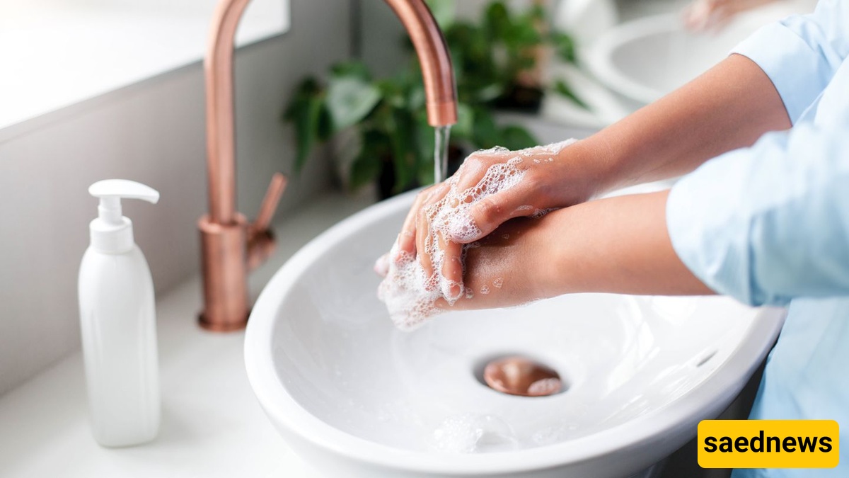 washing hands
