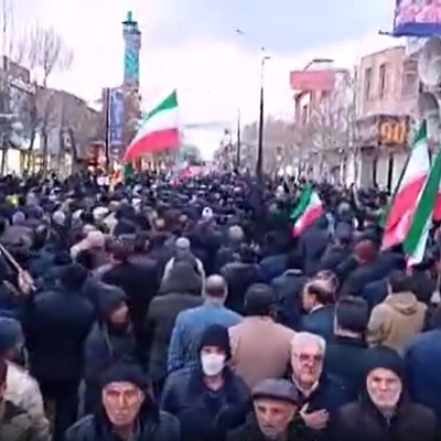 VIDEO: Zanjan People Rally Against Recent Riots