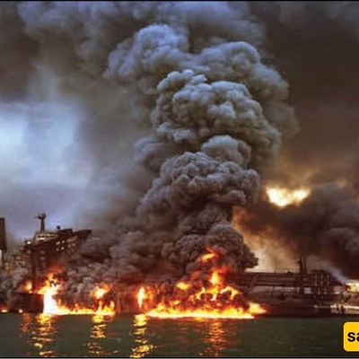 Another Oil Tanker Explodes After Striking a Mine in the Strait of Hormuz