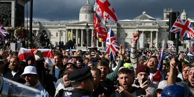(VIDEO) London Erupts: 110,000 Marchers Clash with Police in Anti-immigration Protest; (Contains Shocking Scenes of Violence on The Streets)