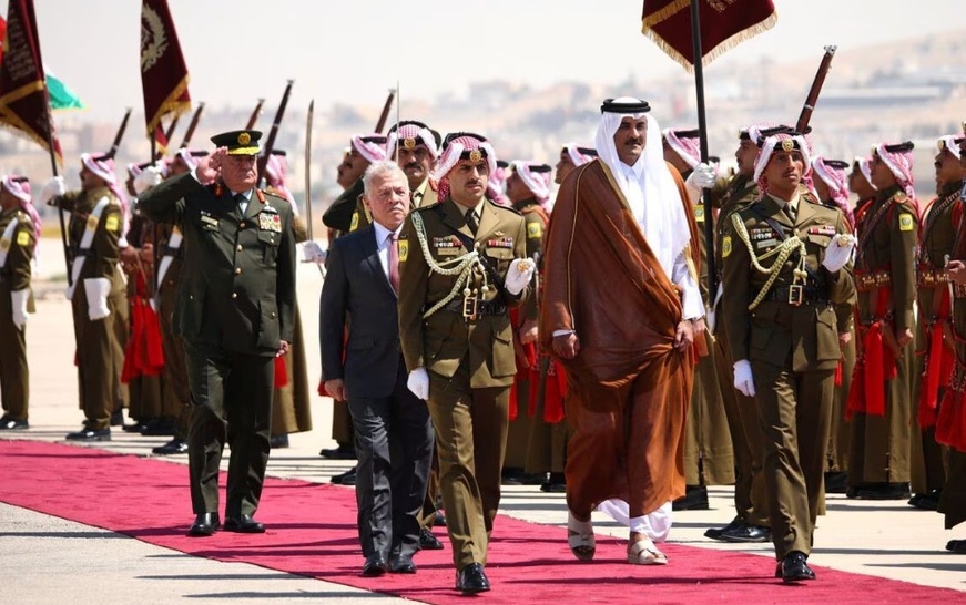 Qatar’s Emir in Jordan