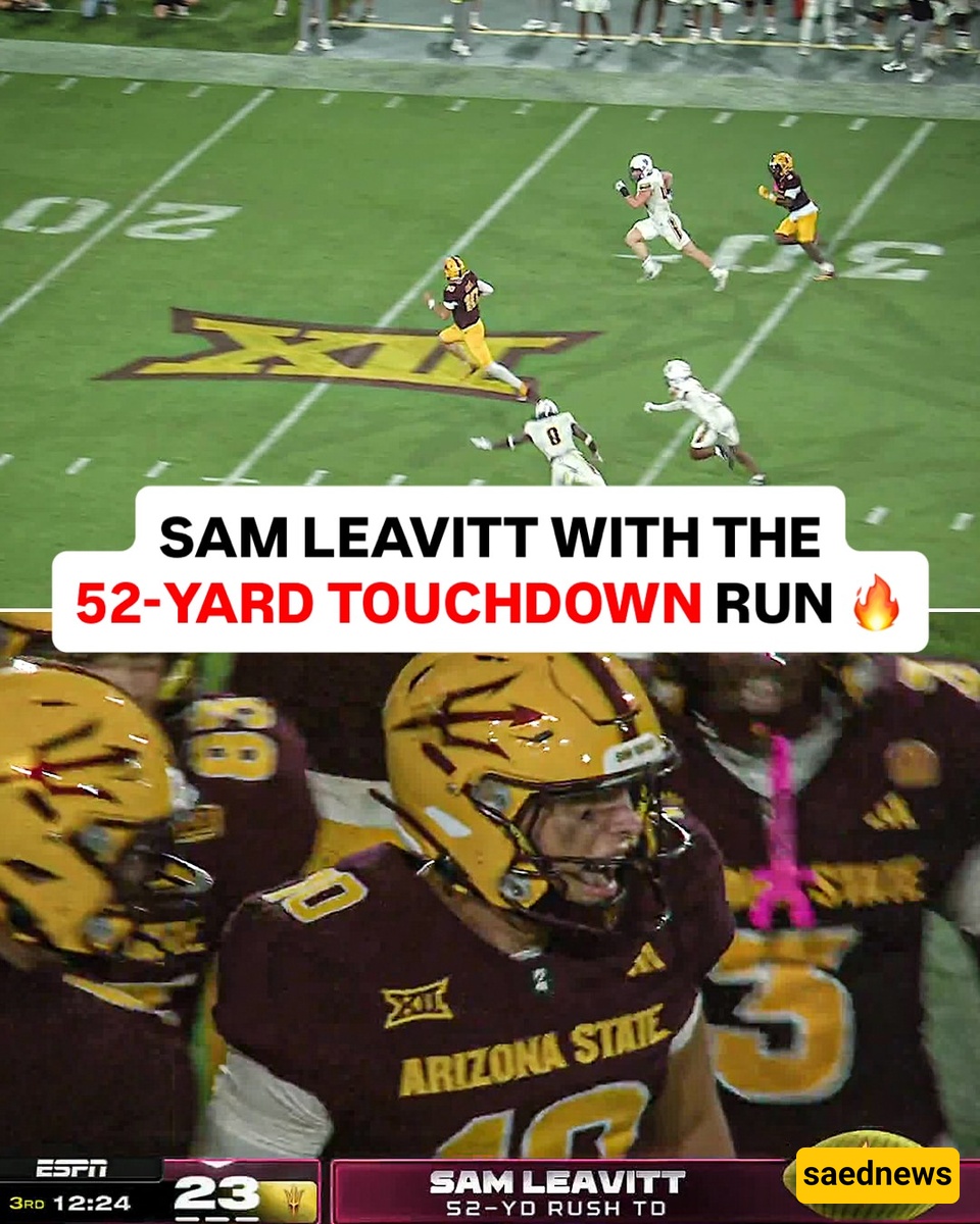 CATCH HIM IF YOU CAN: Leavitt Turns on the Jets for 52-Yard Score!