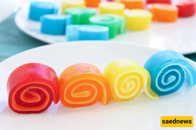 How to Make Rolled Jelly with Ice Cream and Jelly Powder