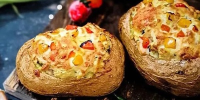Cheesy and Meatless Dishes / How to Make Delicious Cheese-Stuffed Bread with Potatoes (With and Without Oven)