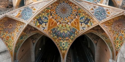 AI Blends Traditional Iranian Architecture with Modern Design Amid Rock Formations; Persian Tilework and Authentic Colors Reimagined Across Highways and Roads