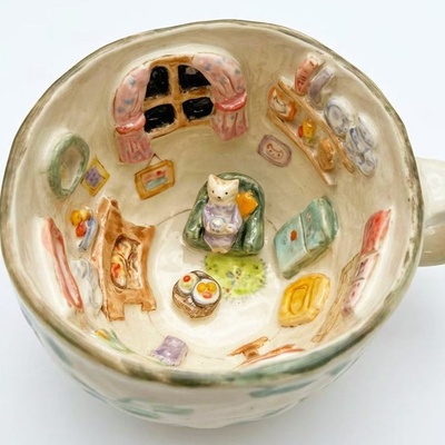 Miniature Cups: Handmade Art by a Creative Korean Man