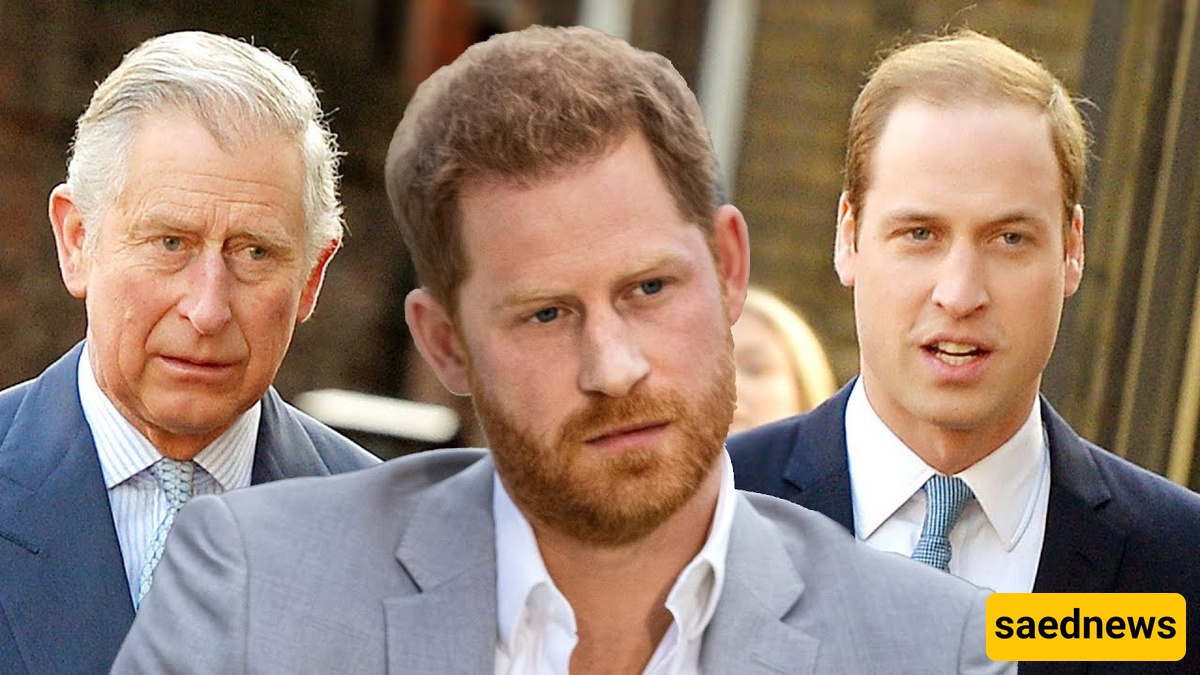 prince harry and his brother and father