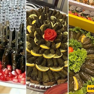 Creative Ideas for Decorating Grape Leaf Dolmeh Plates / With These Designs, You'll Always Be the Star of the Party + Photos