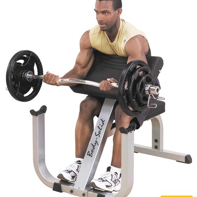 Simple Exercises with the Preacher Curl Bench