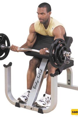 Simple Exercises with the Preacher Curl Bench