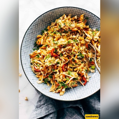 You WILL be Amused by the Explosion of Flavors in Chopped Thai-Inspired Chicken Salad — A Peanut-Lime, Chili-Cilantro Crunch Bowl Perfect for Summer!