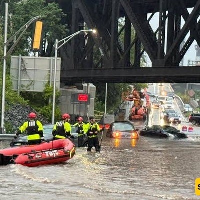 Severe Storm Leaves New York Streets Underwater