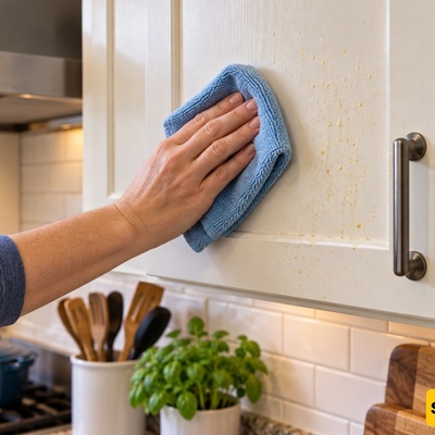 How to Clean Kitchen Cabinet Doors Without Damaging Them