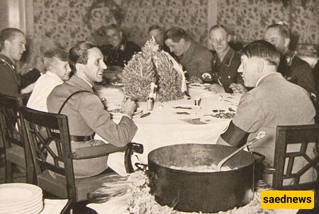 Hitler and Goebbels at Dinner