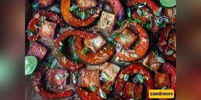 Roasted Squash & Tofu with Ginger — Sticky, Crispy, Lime-Sprinkled Weeknight Magic