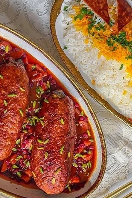 Meat Dishes / How to Make Torsh Kebab with Stuffed Eggplant – A Delicious New Flavor