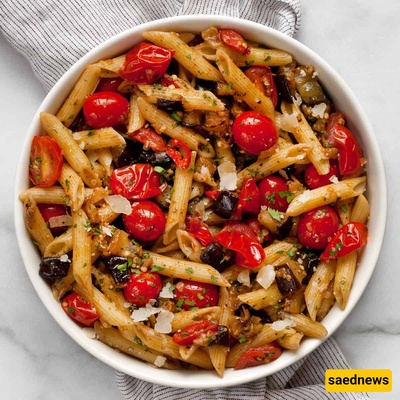 Looking for an Easy Dinner? Try This Grilled Eggplant and Tomato Pasta