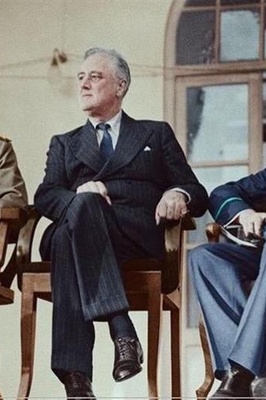 A historical color video of the “Tehran Conference” held at the Soviet Embassy compound in Tehran, with the presence of Winston Churchill.