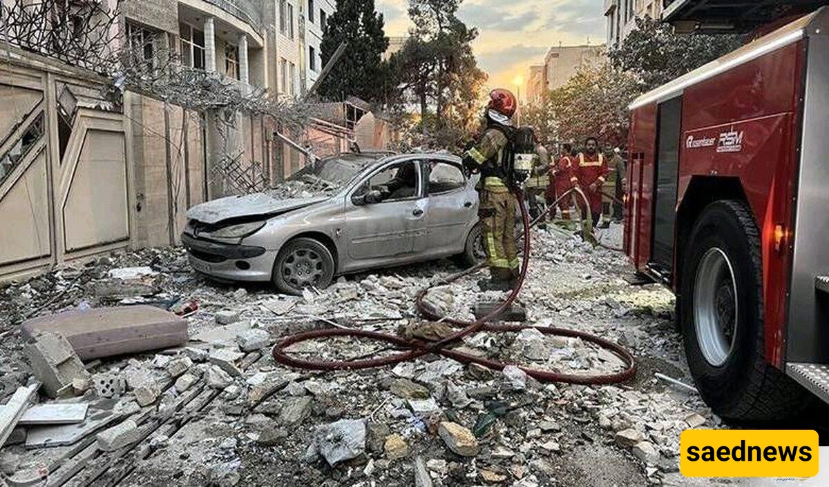 Just Moments Ago; Israeli Attack On A Residential Building Near Keshavarz Street, Tehran + photo