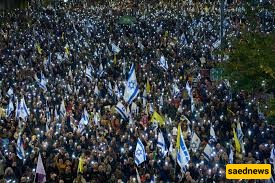 Israeli Settlers Hold Massive Protests in Tel Aviv demanding ceasefire in Gaza