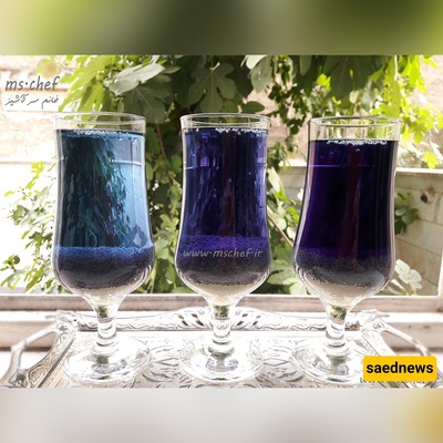 Mallow Flower (Panirak) Syrup with Varied Natural Colors