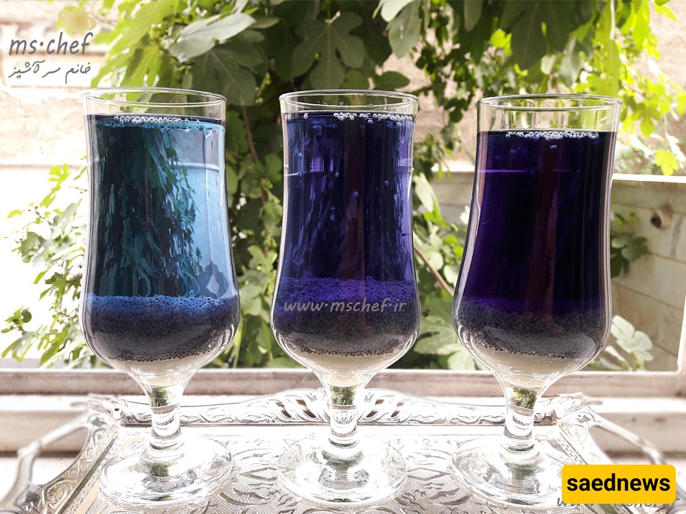 Mallow Flower (Panirak) Syrup with Varied Natural Colors