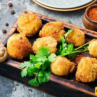 Enjoy Crispy and Flavorful Fried Mushrooms without a Drop of Yogurt