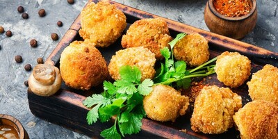 Enjoy Crispy and Flavorful Fried Mushrooms without a Drop of Yogurt