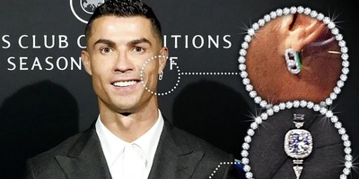 Ronaldo SHINES in Diamonds at Champions League Draw 💎