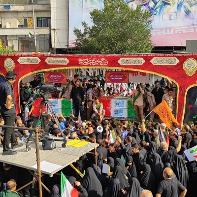 Funeral Procession of Martyrs of Israeli Aggression Kicks Off in Tehran