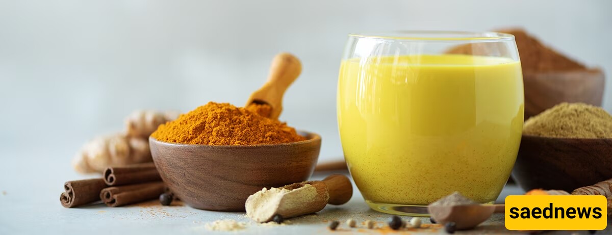 Milk and turmeric